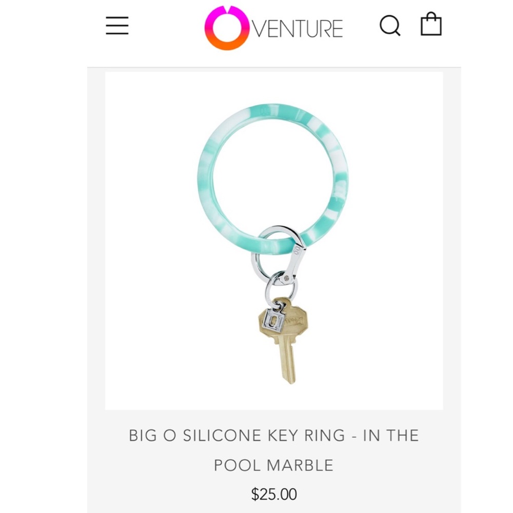 Oventure silicone keyring bracelet